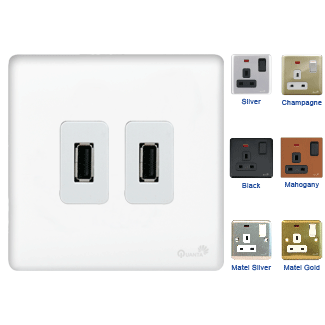 Double USB socket