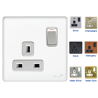 13A BS socket switch