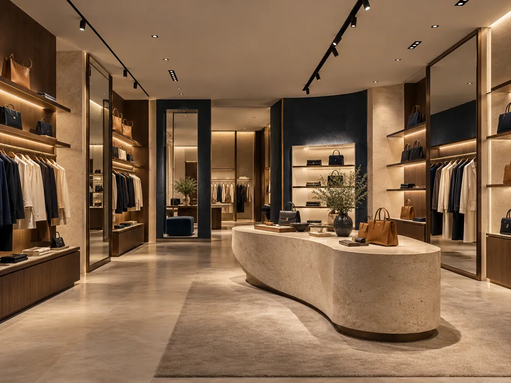 Retail & Showrooms lighting by Quanta